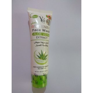                      yc whitening aloe vera deep clean  refresh skin oil control face wash 100ml                                              