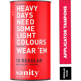 Sanity Regular Applicator Tampons - Pack of 10