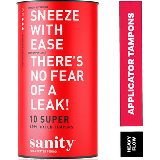 Sanity Super Applicator Tampons - Pack of 10 Sanity Super Applicator Tampons - Pack of 10