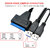 USB 3.0 to SATA III Adapter Cable with UASP SATA to USB Converter for 3.5 / 2.5 inch Hard Drives Disk HDD and SSD