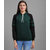 Vivient Women Color Block (Sea Green, Black) Hooded Sweatshirt