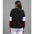 Raabta Fashion Women Black White  Maroon Colourblocked Hooded Pullover - RWT-I0