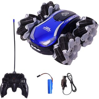 Rechargeable High Speed Drift Stunt Car RC Off Road Crawler Racing Vehicle Toy with LED Lights Universal Wheel for Kid