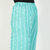 Fabclub Women Rayon Striped Free Size Palazzo (Turquoise)