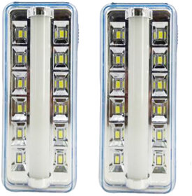 Infronics ITC-CB2-EN-73-BLU Tube+12 SMD  Rechargeable Emergency Light ,Fast Rechargeable, Color Assorted (Pack of 2)