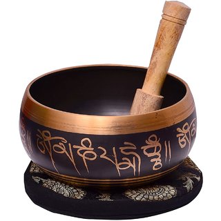 Shubh Sanket Vastu Brass Designed Singing Bowl Best for Home  Office Decoration  Gift Purpose Handicraft 8 Inch