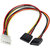 WONDER CHOICE 4 Pin IDE Male Molex to Dual SATA Y Splitter Power Cable for SATA HDD, CD/DVD Writer