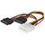 WONDER CHOICE 4 Pin IDE Male Molex to Dual SATA Y Splitter Power Cable for SATA HDD, CD/DVD Writer