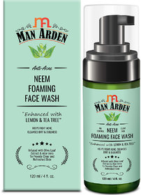 Man Arden Anti-Acne Neem Foaming Face Wash, 120ml