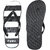 Fomo Men'S Rubberized Eva Anti Skid Flip-Flops And House Slippers (Unique-Black White F68 )