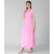 Vivient  Women Pink Plain Georgette Dress
