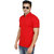 ZETEXPRO103 Red Mandarin Collar T Shirt For Men