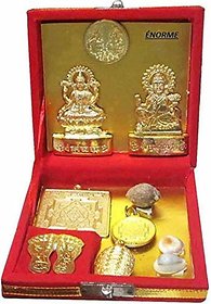 Enorme Shree Kuber Gold Plated Laxmi Dhan Varsha Yantra For Business And Good Luck For Home