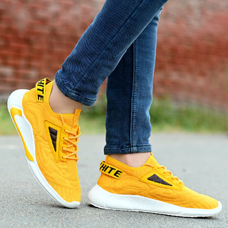 Yellow sports shoes new arrivals