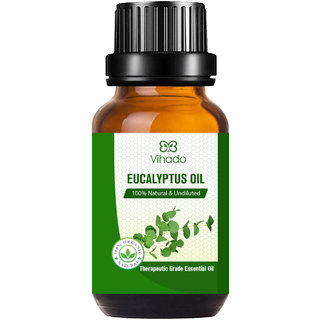                       Vihado Premium Natural Eucalyptus Essential Oil For Aromatherapy  Aroma Diffusers (30 ml) (Pack of 1) (30 ml)                                              