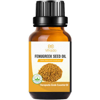                       Vihado Premium Fenugreek Essential Oil, 100 Pure, Natural  Undiluted (30 ml)                                              