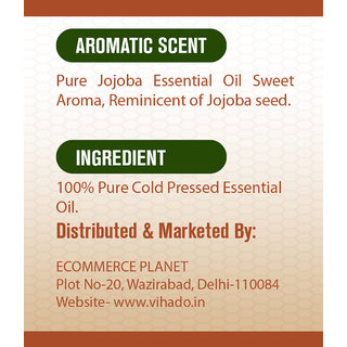 Vihado Cold Pressed Jojoba Carrier Oil (15 ml) (Pack of 1) (15 ml) Vihado Cold Pressed Jojoba Carrier Oil (15 ml) (Pack of 1) (15 ml)