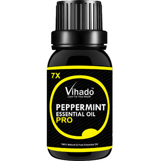 VIHADO Peppermint Essential Oil 7x Faster - 10 ml (Pack of 1) (10 ml) VIHADO Peppermint Essential Oil 7x Faster - 10 ml (Pack of 1) (10 ml)