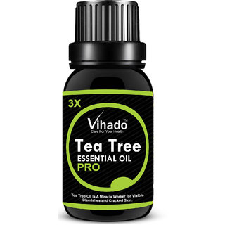 Vihado Tea Tree Oil for Acne and Blemish-Free Skin (10 ml) (Pack of 1) (10 ml) Vihado Tea Tree Oil for Acne and Blemish-Free Skin (10 ml) (Pack of 1) (10 ml)