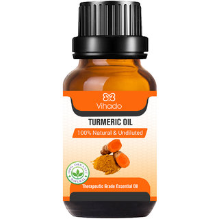                       Vihado Turmeric Essential Oil - 100 Pure, Natural  Undiluted (15 ml) (Pack of 1) (15 ml)                                              