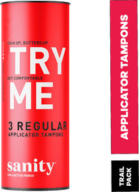 Sanity Regular Applicator Tampons - Pack of 3