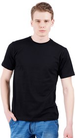 Stoovs Jet Black Men's Half Sleeve T-shirt