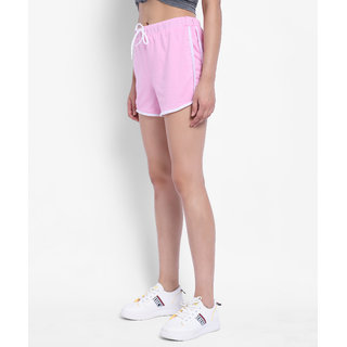                       Vivient Women Pink Hosery Short                                              