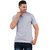 Stoovs Melange Grey Men's Half Sleeve T-shirt