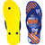 FOMO Men's Rubberized EVA Anti Skid Blue Flip-Flops and House Slippers ( Pro F51 )