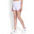 Vivient Women White Hosery Short