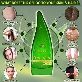Buy Newish Pure Aloe Vera Gel For Face Glow Hair Growth Skin Moisturizer For Women Men Online Get 27 Off