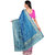 Kanieshka Good Quality Beautiful Blue Silk Saree With contrast Pink Saree plate, Attached Pink color Blouse