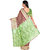 Kanieshka Good Quality Beautiful  Brown  Color Silk Saree with Broad Contrast Green Golden Border, Attached Green color