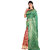 Kanieshka Good Quality Beautiful Green Silk Saree With contrast Red Saree plate, Attached Red color Blouse