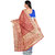 Kanieshka Good Quality Beautiful Blue Silk Saree With contrast Red Saree plate, Attached Red Blouse