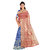 Kanieshka Good Quality Beautiful Blue Silk Saree With contrast Red Saree plate, Attached Red Blouse