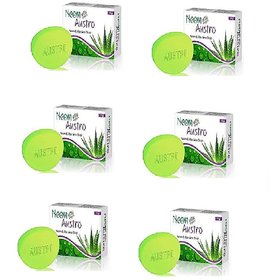 Neem Austro Neem  Aloe Vera Soap Pack-6