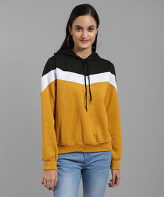 Raabta RWS-WNTR008 Black Zig Zag Strip Cap With White And Mustard SweatShirt