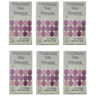 Itraconazole Anti-Fungal Medicated Soap Pack of - 6