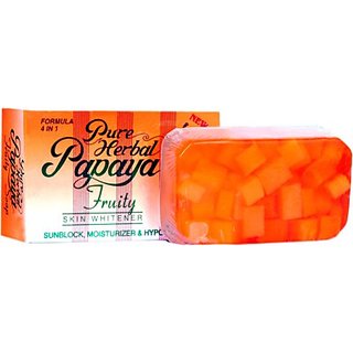 Pure Papaya Herbal Fruity Soap Skin Whitening Soap (135gm)