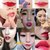 2Colors Romantic Bear Waterproof Lipstick Famous Brand Beauty Red Wow Makeup Lip Gloss (Cherry Red Sweet Orange)