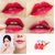 2Colors Romantic Bear Waterproof Lipstick Famous Brand Beauty Red Wow Makeup Lip Gloss (Cherry Red Sweet Orange)