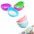 Vastate Kitchen Dinnerware Plastic Rice Bowl Strainer (Multicolour)