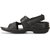 Red Chief Black Men Casual Leather Velcro Sandal (RC0247)