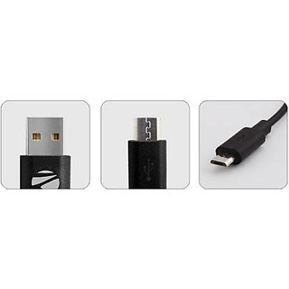 Zebronics ZEB-UMC200 Micro USB to Data / Sync / Extra long charging cable 2 m Reversible Micro USB
