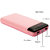 HBNS 30000mah Big Leather LED Power Bank With Fast Charging Speed BLLED