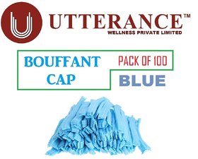 UTTERANCE WELLNESS Bouffant Cap ( PACK OF 100 PIECE )