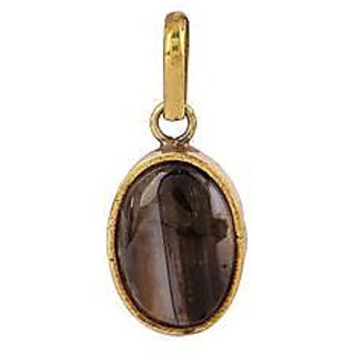5.25 ratti Gold Plated Agate Pendant without chain for unisex by CEYLONMINE 5.25 ratti Gold Plated Agate Pendant without chain for unisex by CEYLONMINE