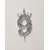 SURSAI Silver Zari With Crown Design 9 Number Cake Topper for Decoration No.9 Cake Topper Pack of 1