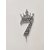 SURSAI Silver Zari With Crown Design 7 Number Cake Topper for Decoration No.7 Cake Topper Pack of 1